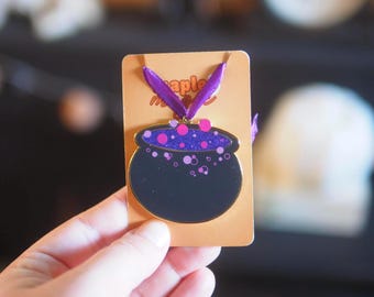 Cauldron Hanging Ornament/Keychain | Halloween | Fall | Seasonal