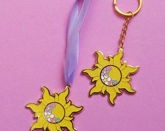 Floral Sun Keychain / Hanging Ornament | Tangled | Rapunzel
