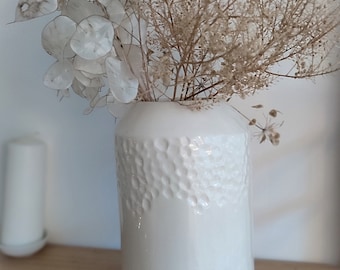 Vase en céramique blanc