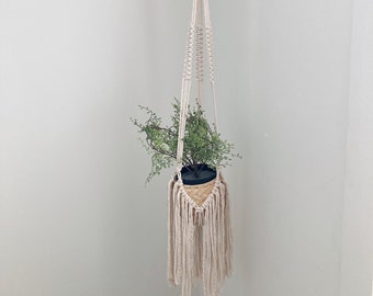 Macrame Plant Hanger, Fringe Plant Hanger, Boho Plant Hanger, Boho Home Decor