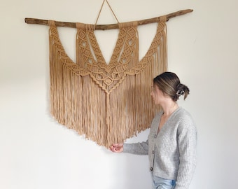 Macramé Wall Hanging, Large Wall Hanging, XL Macrame Wall Hanging, Boho Home Decor, Modern Home Decor, Macrame Headboard, Statement Macrame