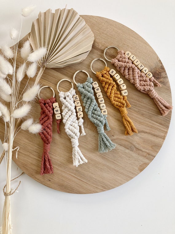 Bridal Lovely Macrame Keychain - Bridesmaid Proposal Gift