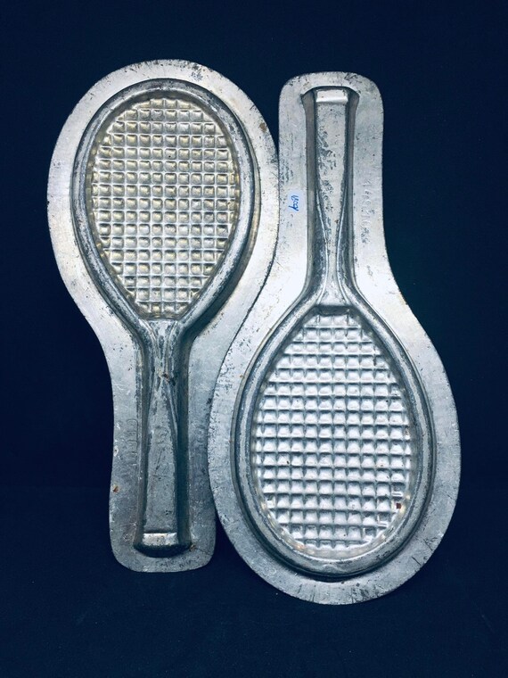 Vintage 2 Part Reiche Tennis Racket Chocolate Mold 14910 Etsy