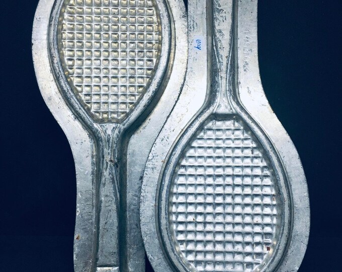 Vintage 2 Part Reiche Tennis Racket Chocolate Mold 14910 Etsy