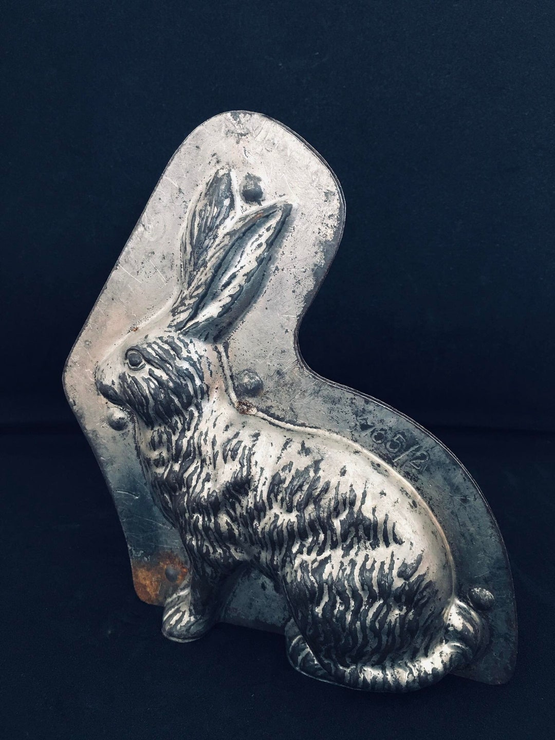 Vintage 2 Part Lecerf Chocolate Mold of a Sitting Rabbit 7352 Etsy