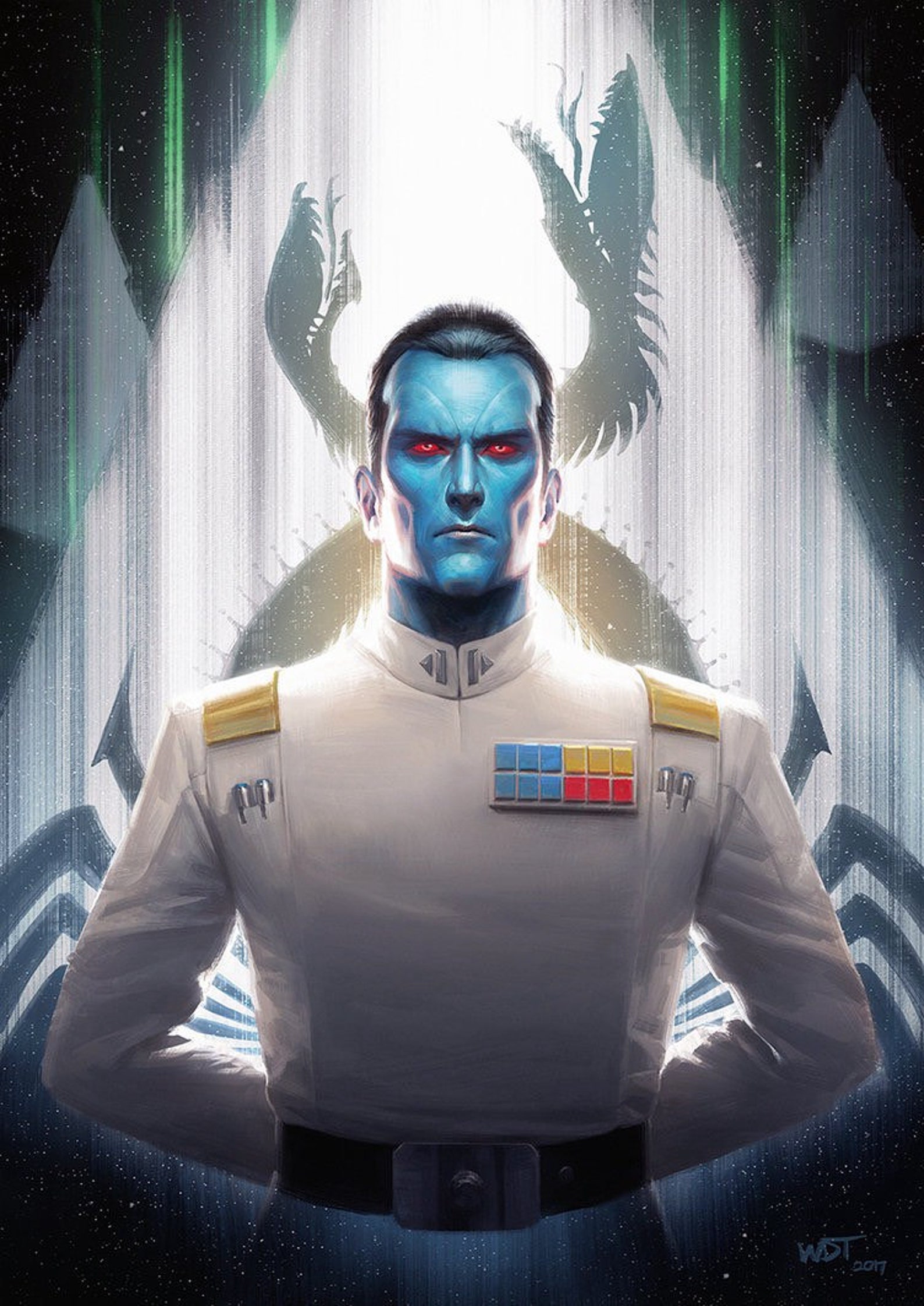 Grand Admiral Thrawn Rank Bar Expanded Universe & Rebels Etsy