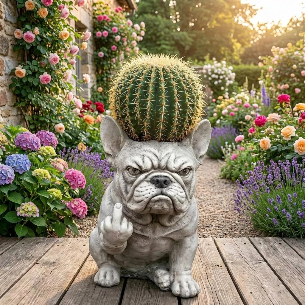 【SALE】フレンチブルドッグ　ボストンテリア 置物 （フランス） French bulldog succulent pot - Etsy 日本