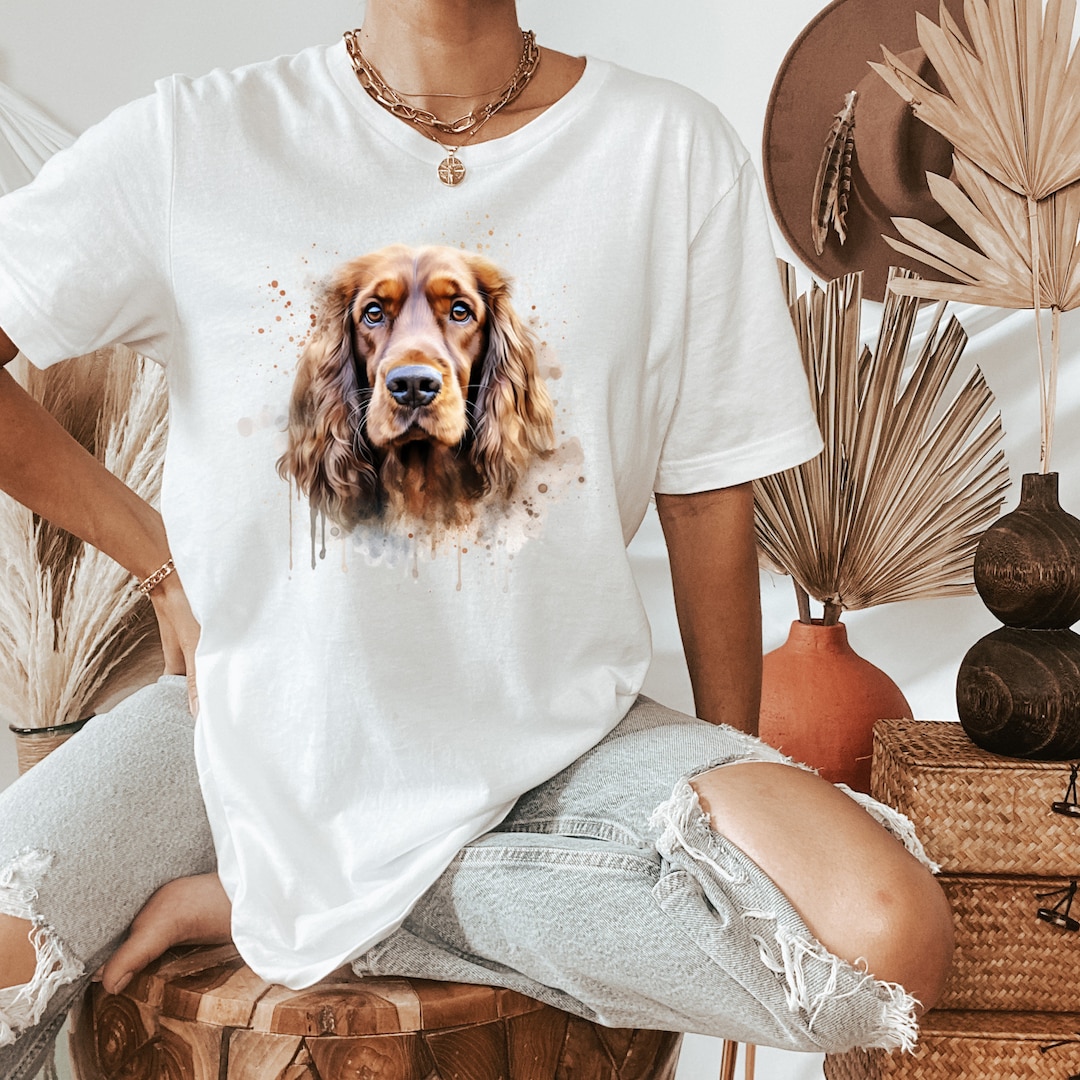 Watercolor Dog Portrait Shirt, Custom Dog Painting, Pet Portrait Shirt
