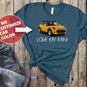 MINI Cooper Shirt, Personalized, Love my MINI, Custom Car, BMW, Beamer, Mini on the Mac, Mini Classic, Mini Love, Mini T-shirt, Mini Club