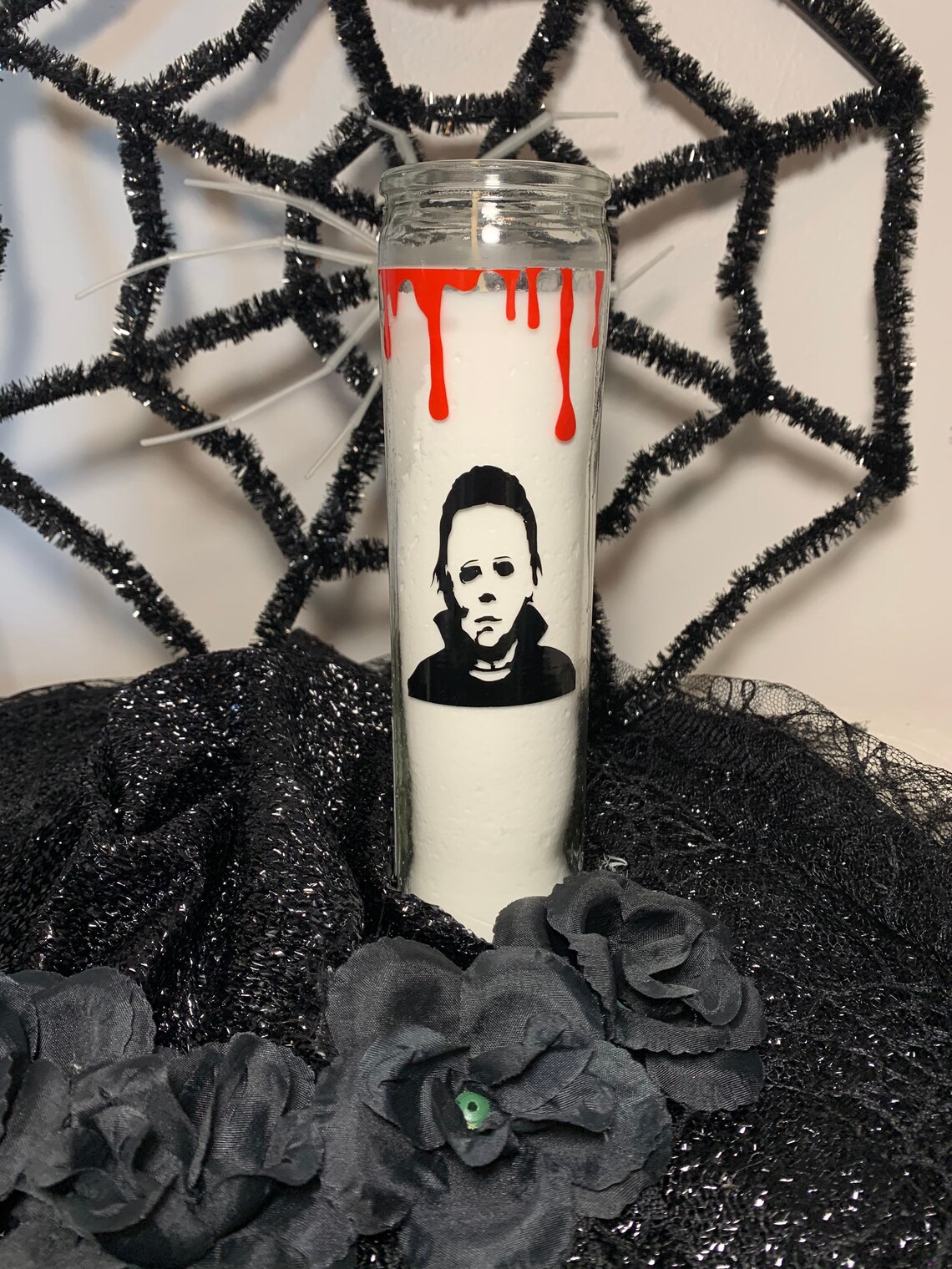 Halloween Michael Myers Candle Decor Etsy