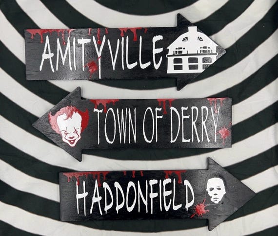 Horror Movie Arrow Decor Directional Etsy Canada