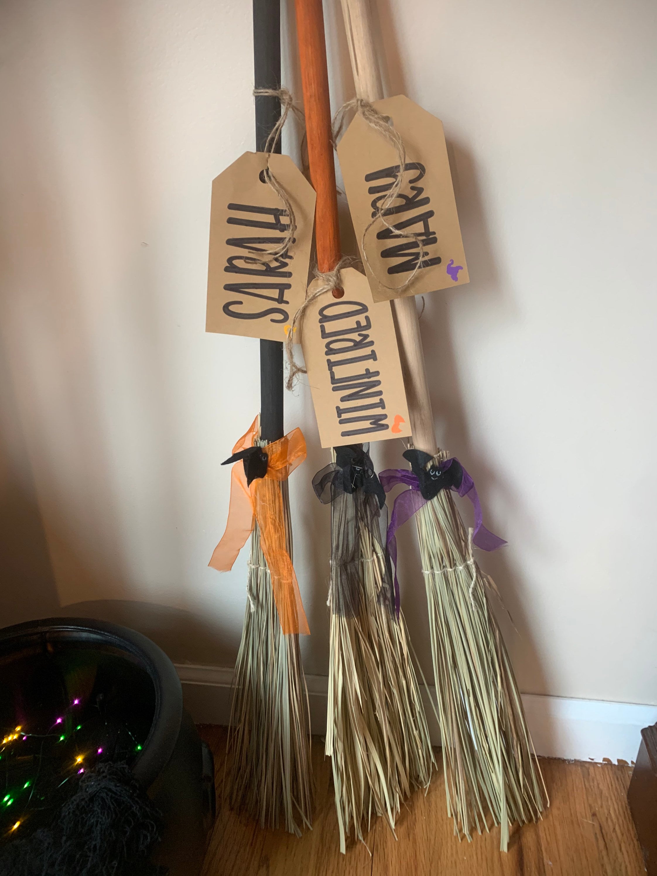 Hocus Pocus Brooms 4ft Halloween Decor Sanderson Sister Etsy