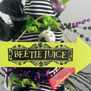 Beetle juice inspired Halloween Arrows- Beetlejuice Halloween decor