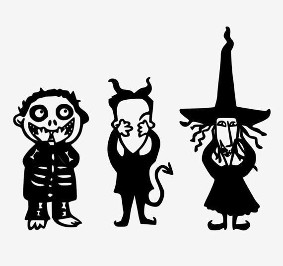 Nightmare Before Christmas Vinyl Decal Sticker Lock Shock and Etsy