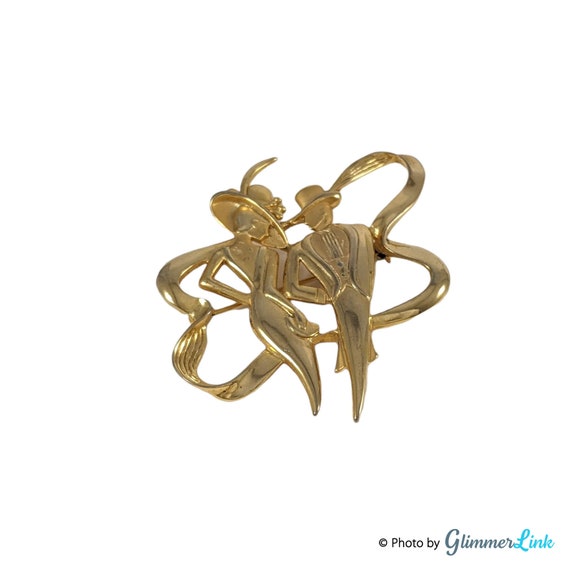 Vintage JJ Girafe Broche, signée Jonette Jewelry Animal Pin