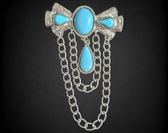 Broche Vintage Parapluie - Métal Doré - Élégante Et Rétro
