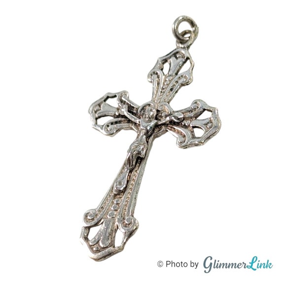 Alpaca Cross Vintage Alpaca Jesus on Cross Crucifix Signed Silver … - Gem