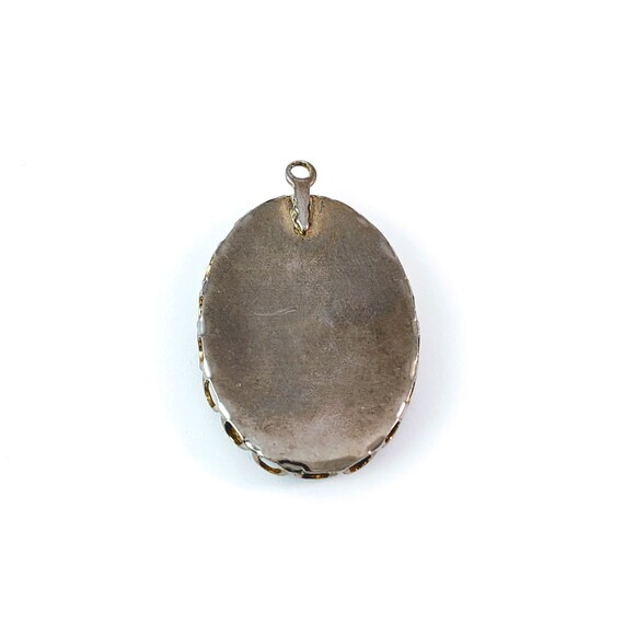 Silver Toned Cocktail Shaker Pendant Oval Trinket Jewelry Box