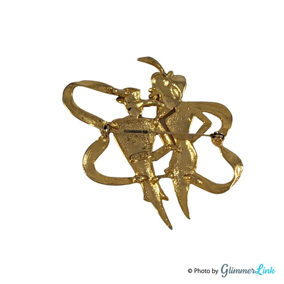 superbe grande broche vintage JJ JONETTE YEWERLY avec girafe