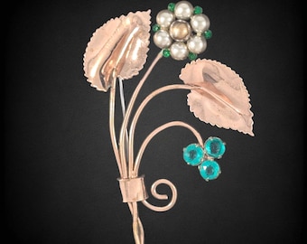 Ancienne Broche Sertie De Zircon (Zyrcon) - Bijou Vintage - Occasion En Bon état