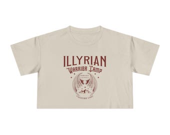 Illyrische Boot Camp-t-shirt bijgesneden ACOTAR top Cassian Nesta Valkyrie Warrior T-shirt training shirt cadeaus voor haar nacht Hof Velaris Rhysand