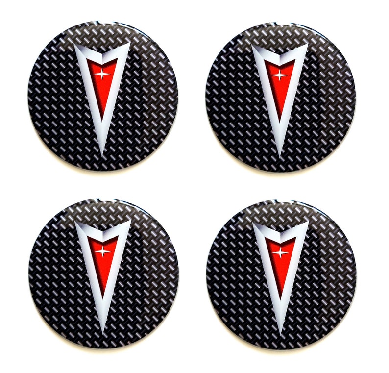 4 X Pontiac 3D Sticker Decal Center Wheel Caps Hubcaps Etsy