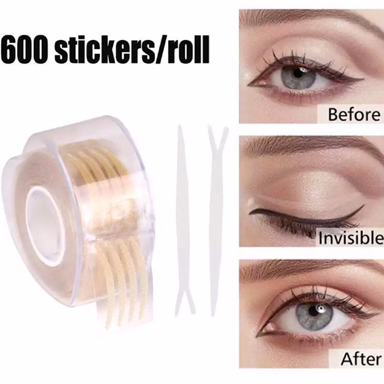 Upper Eyelid Lift Adhesive Tape 600pcs DIY Instant Eye Shaper Etsy