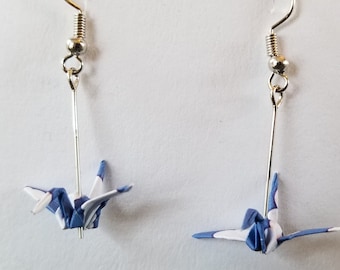 Boucles d'oreilles Origami Crane
