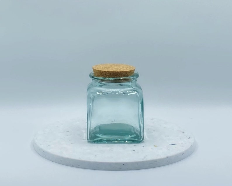 Recycled Glass Storage Jars Etsy UK