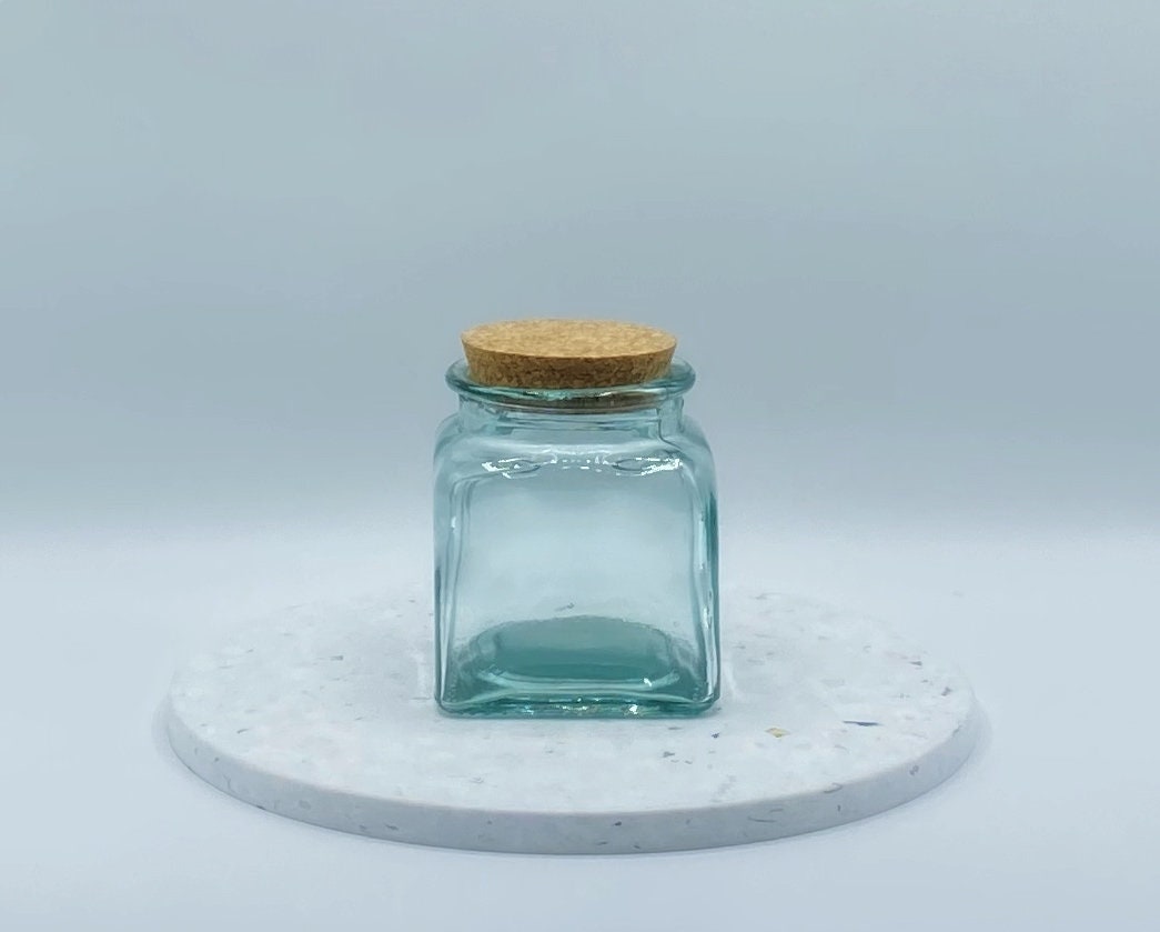 Recycled Glass Storage Jars Etsy UK