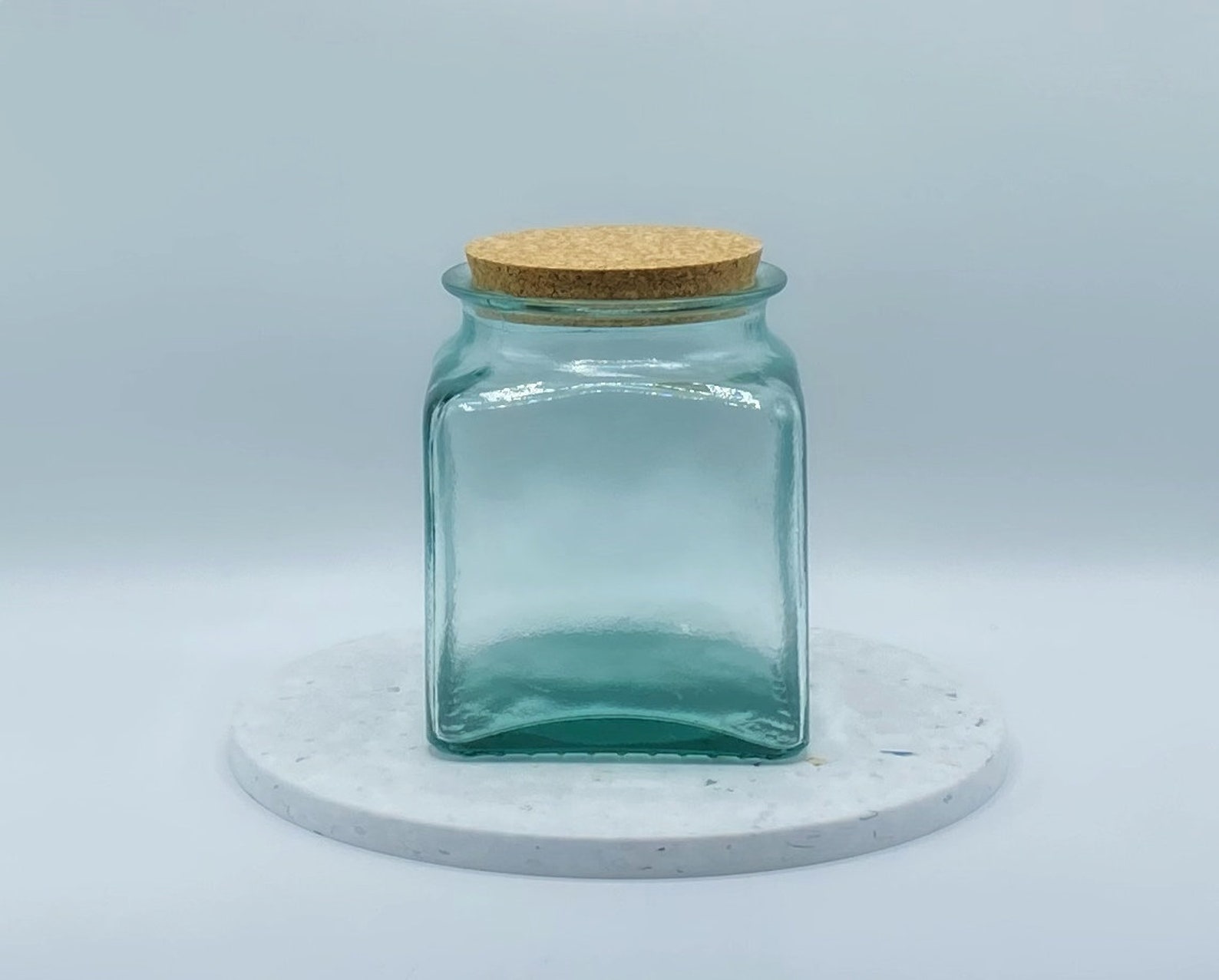 Recycled Glass Storage Jars Etsy UK