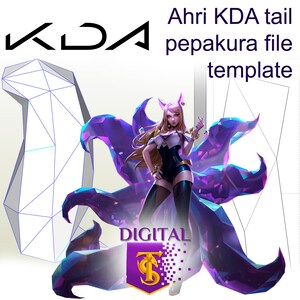 Ahri K Da Eva Foam And 9 Tail Crystal Pattern For Cosplay Etsy I know that my english is hazard( b) ) but the. ahri k da eva foam and 9 tail crystal
