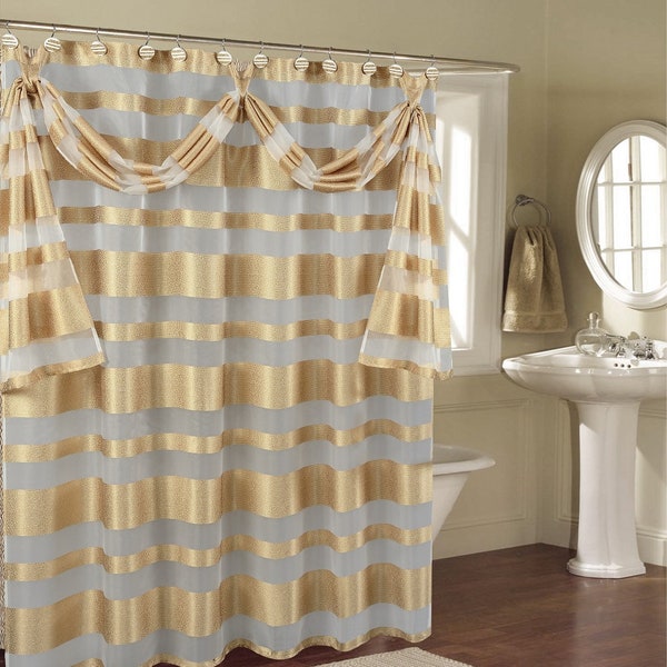 Sheer Shower Curtain Etsy