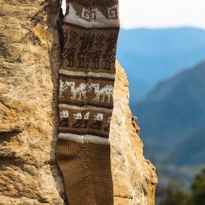 Alpaca socks, handmade artisan Peru socks, warm alpaca socks