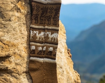 Alpaca socks, handmade artisan Peru socks, warm alpaca socks