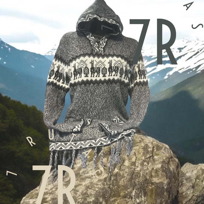 Hooded Unisex Alpaca Sweater