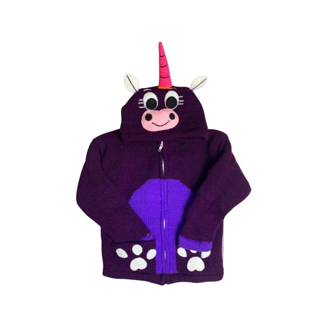 Unicorn Sweater Unicorn Design Baby Sweater Kids Jacket Etsy