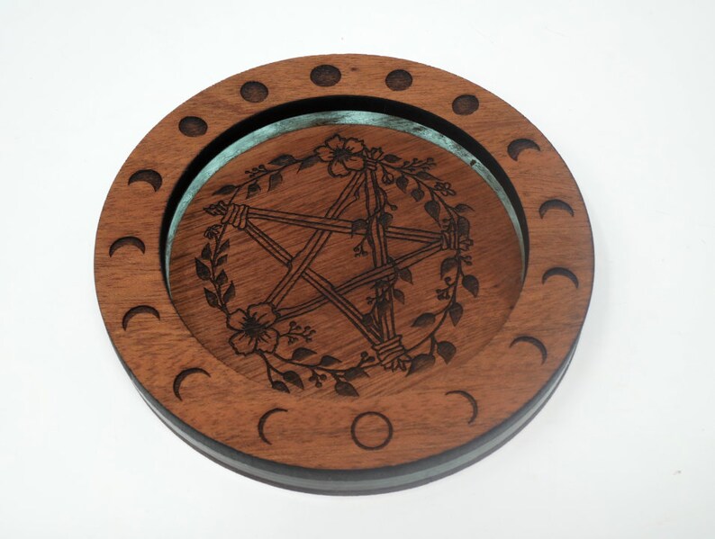 Handmade Wiccan Pentacle Trinket Dish image 1