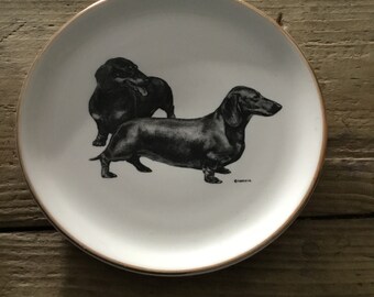sausage dog plate