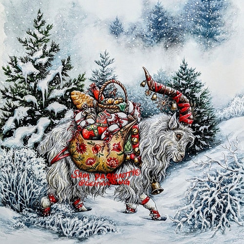 Yule Goat julbock Traditional Scandinavian Folktale Etsy