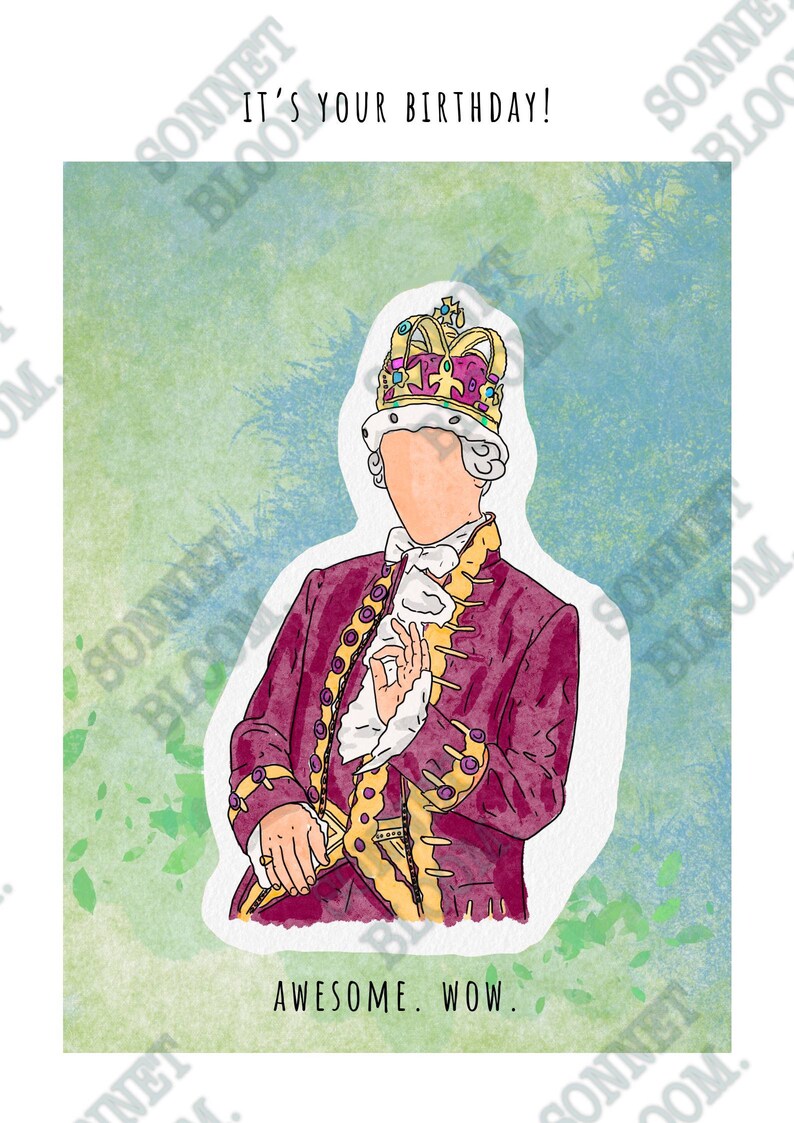 Hamilton Birthday Card Musical Theatre Broadway King - Etsy