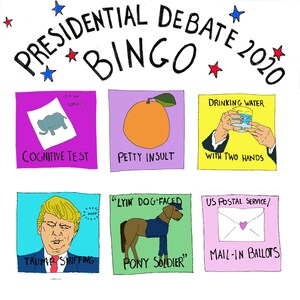 Presidential Debate Bingo 30 Cards Etsy