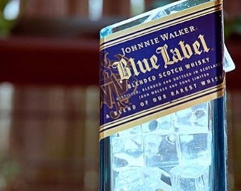 Cut Liquor Bottle Booze Bouquet Johnnie Walker Blue Label