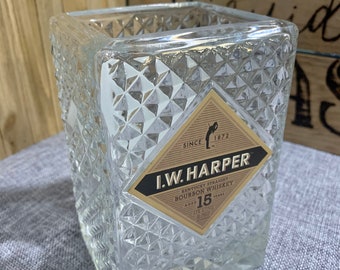 Cut Liquor Bottle IW Harper