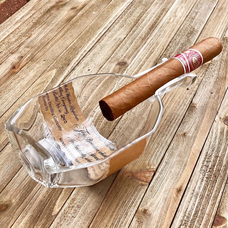 Whiskey Bottle Ashtray Etsy
