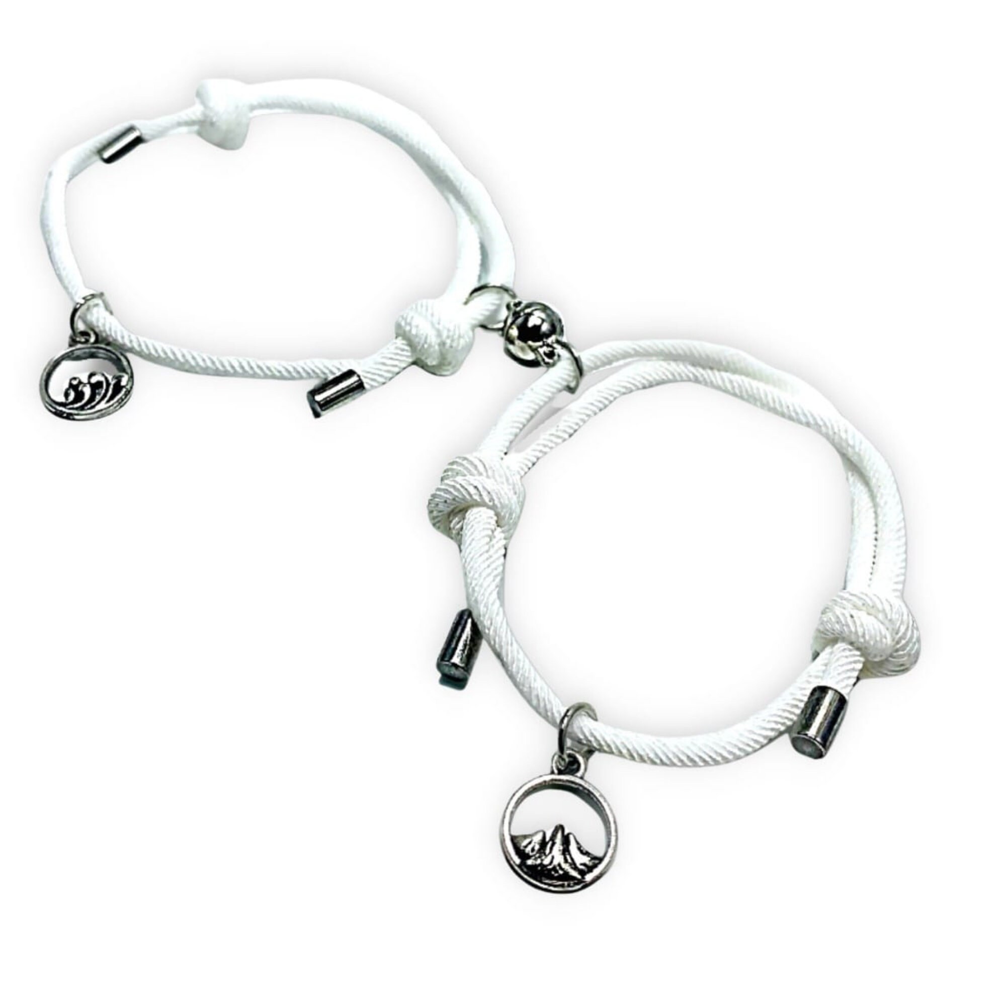 Magnetic Hearts Matching Friendship Bracelets Gift Set Sterling Silver –  Gullei