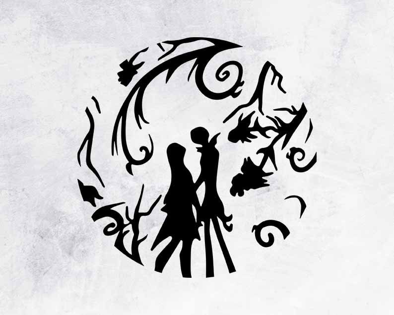 Jack and Sally Disney Halloween SVG PNG | Etsy