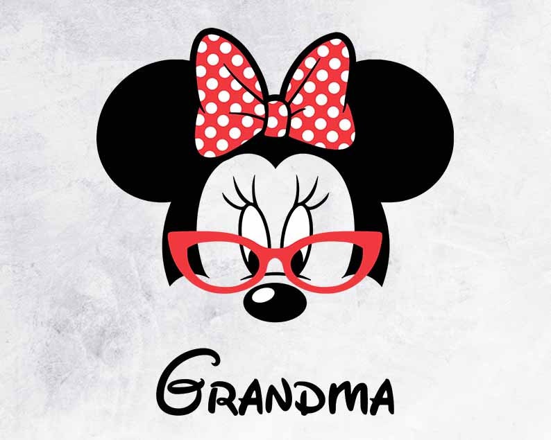 Download Grandma Grandpa Disney Mickey Minnie Mouse SVG PNG | Etsy