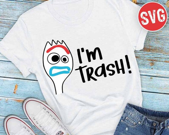 I'm Trash Forky Face Toy Story Svg Cut File Cricut | Etsy
