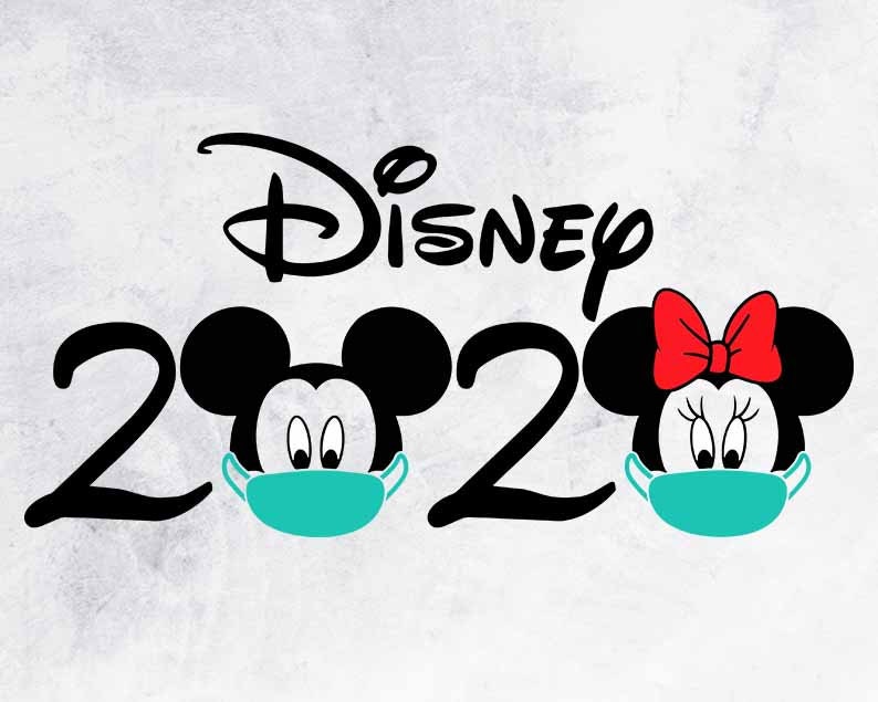 Download Disney 2020 Face Mask Disney Quarantine Mickey Minnie ...